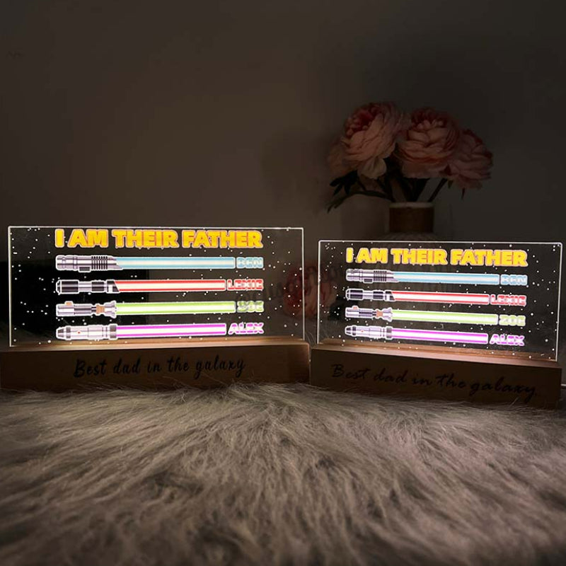 I Am Their Father Photo Led Light