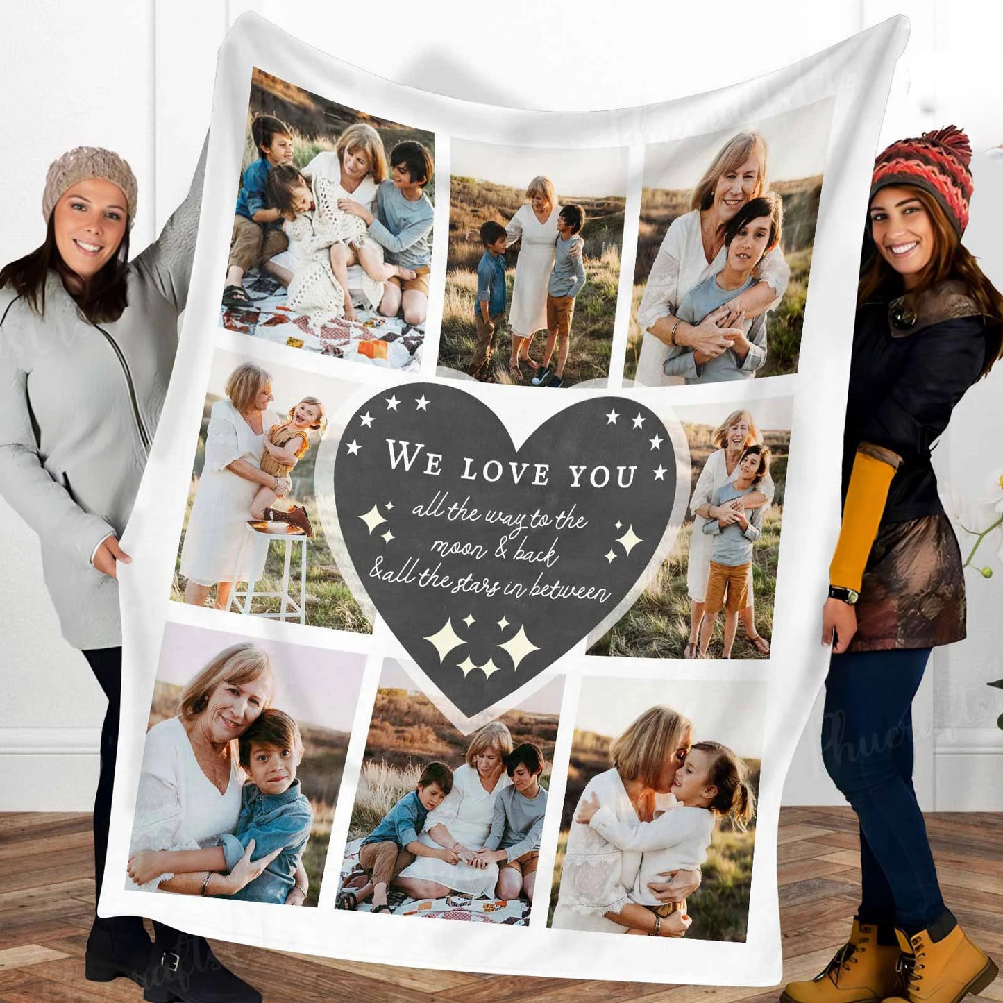 Custom Mama Grandma Blanket Mothers Day Gift