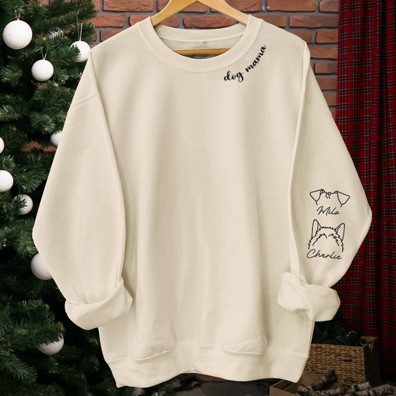 Personalized Pet Line Drawing Sweatshirt