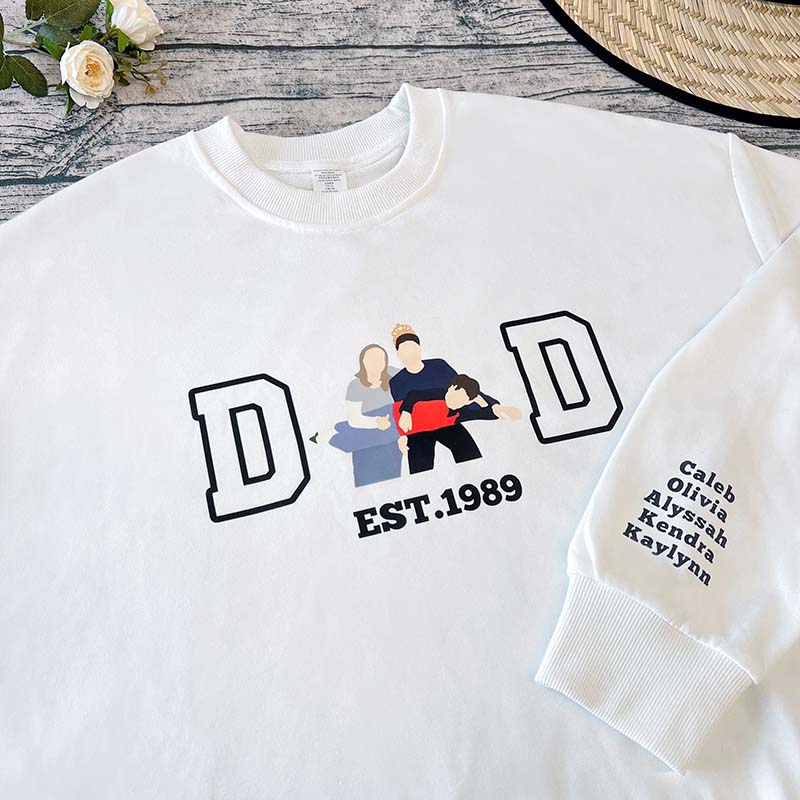Custom Portrait Sweatshirt - Father's Day Gift