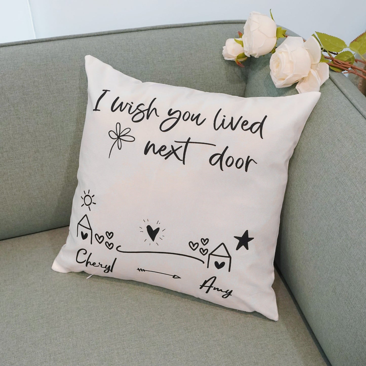 Friendship Personalized Pillow Cushion💞