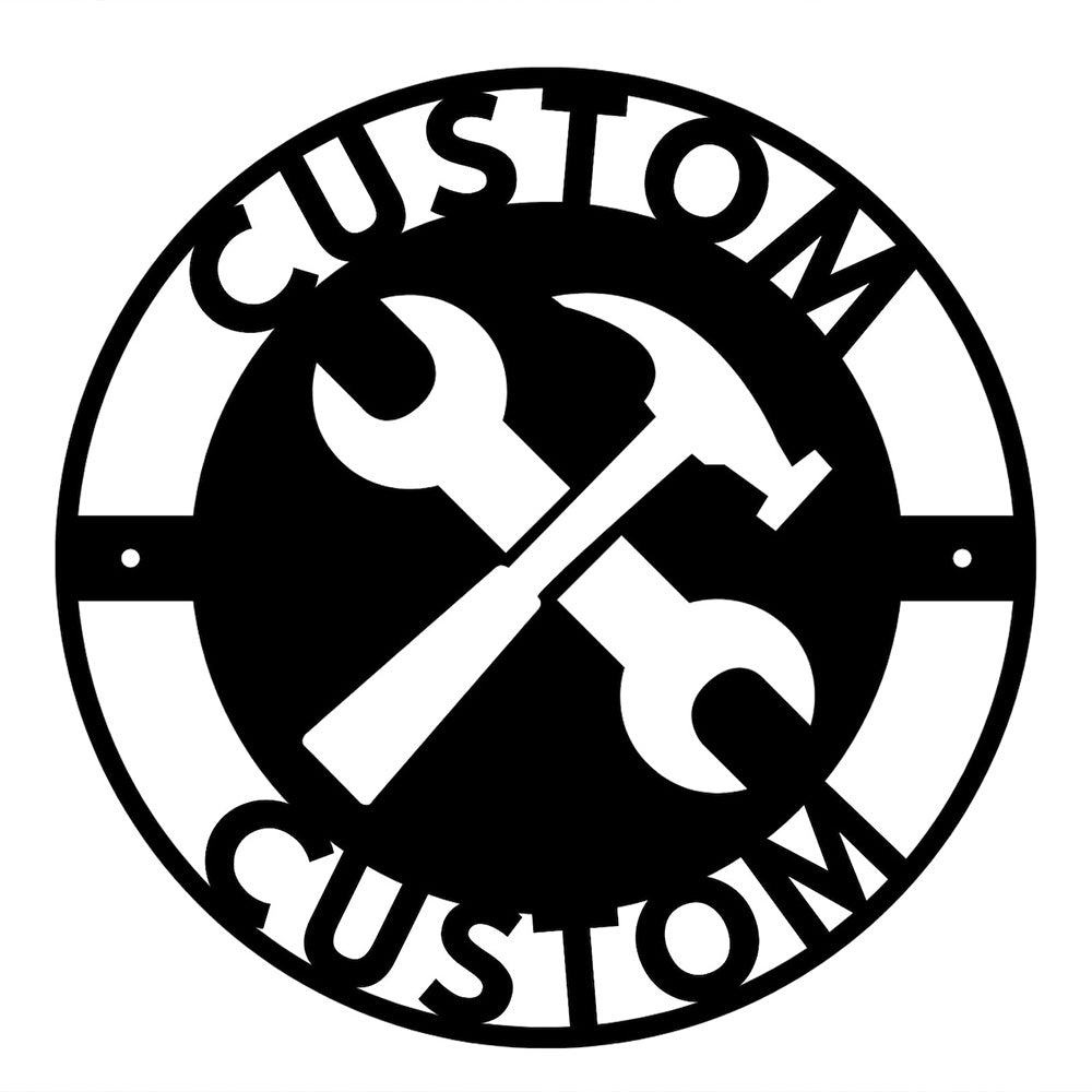 Infinity Paare Monogramm Metallschild