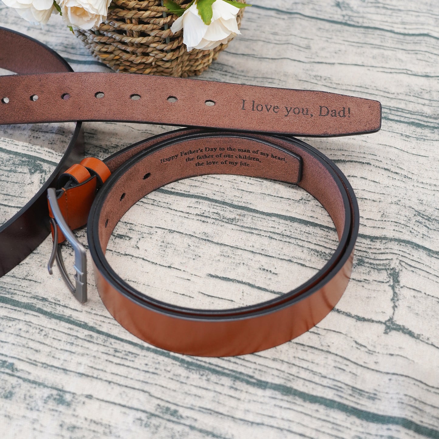 Personalized Belt For Dad