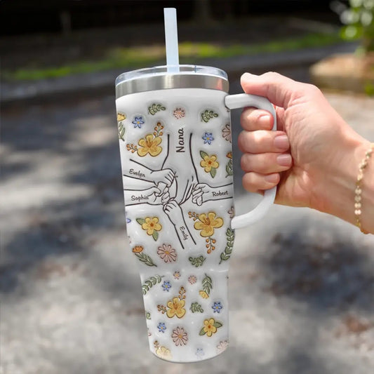 Personalized Custom 3D Inflated Effect Printed Stainless Steel Tumbler