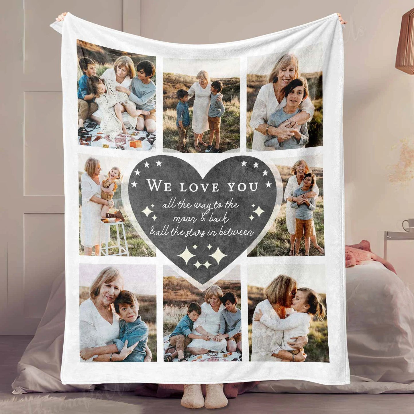 Custom Mama Grandma Blanket Mothers Day Gift