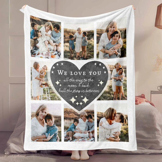 Custom Mama Grandma Blanket Mothers Day Gift