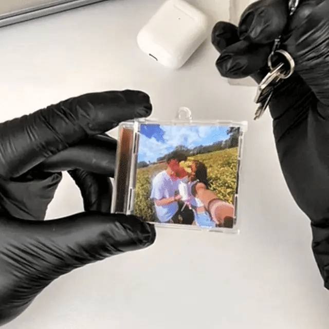 Custom Mini Album CD Keychain with NFC