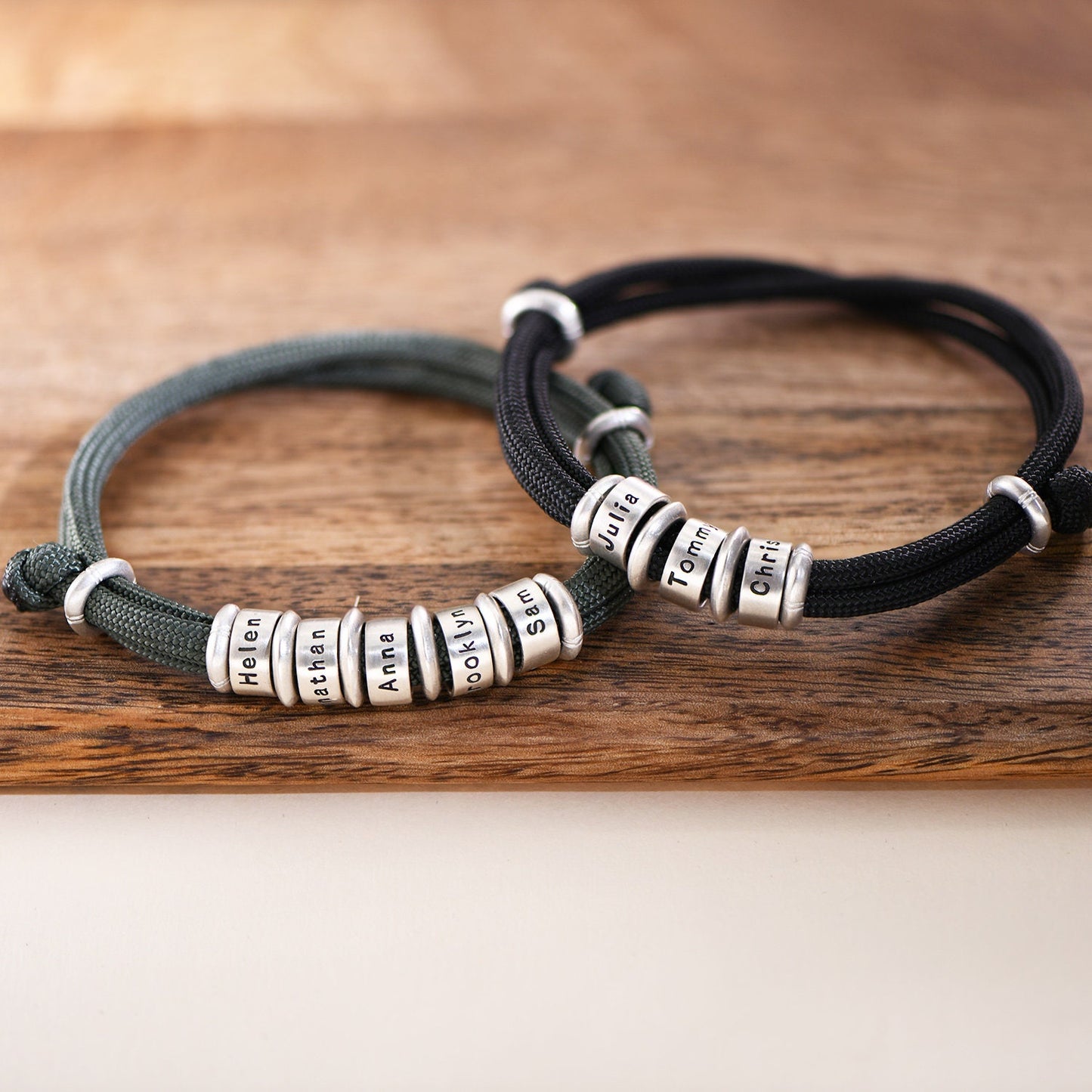 Customizable Men's Beads Bracelet Gifts for Dad