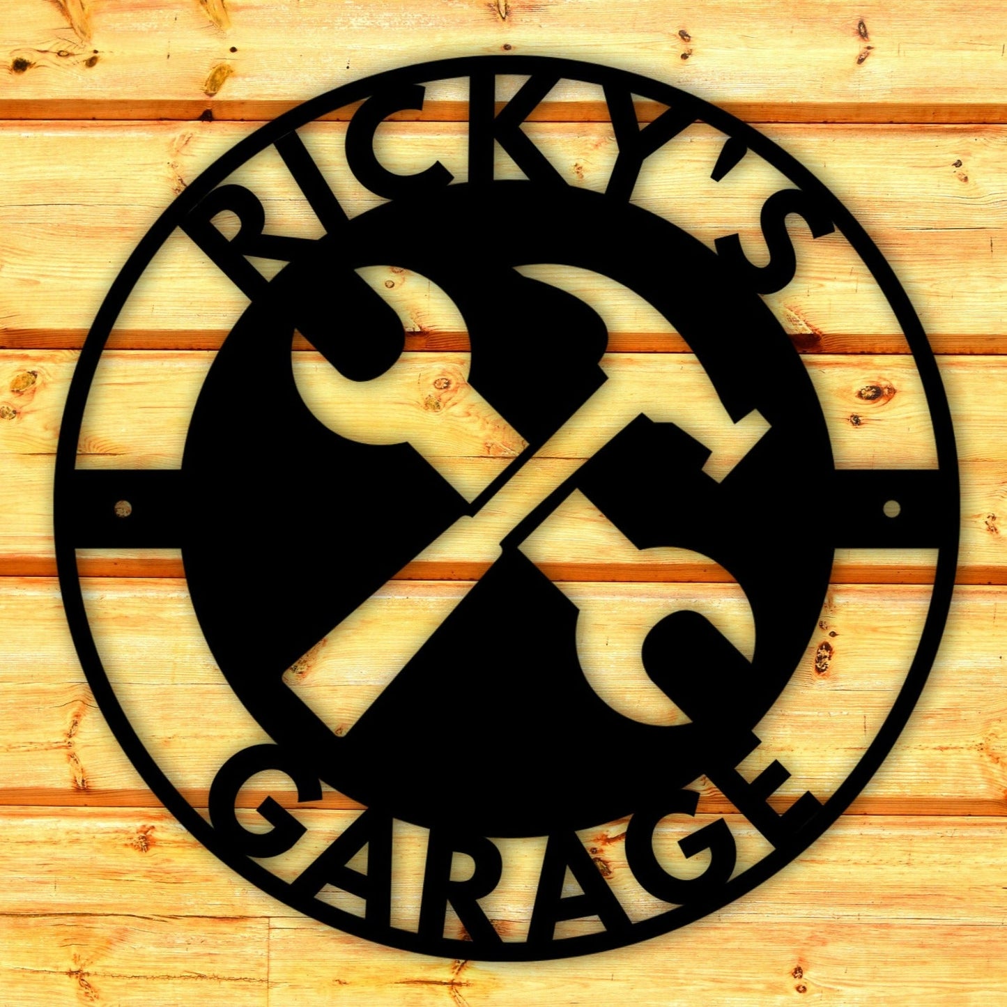 Infinity Paare Monogramm Metallschild