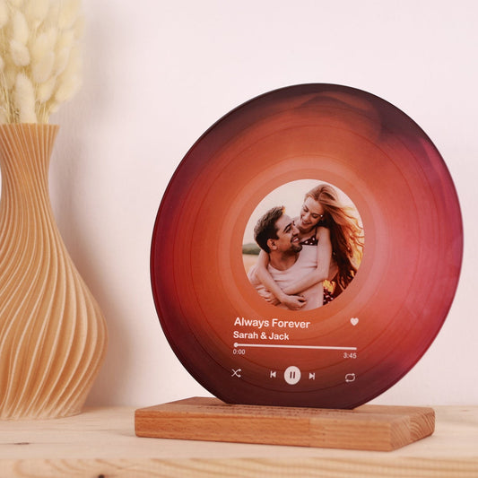 Personalized Record with Photo - Acrylic Song Plaque with NFC🎵