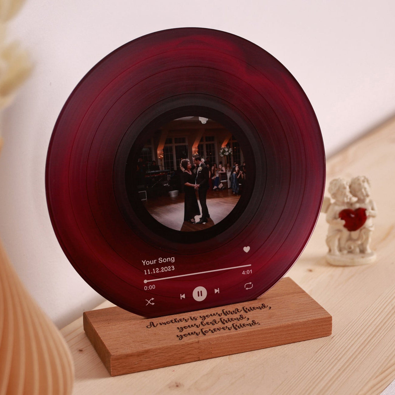Personalized Record with Photo - Acrylic Song Plaque with NFC🎵