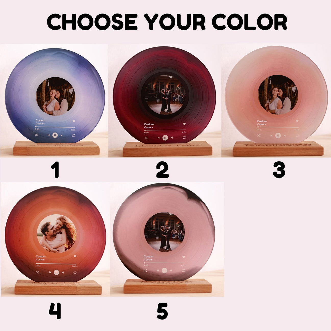 Personalized Record with Photo - Acrylic Song Plaque with NFC🎵