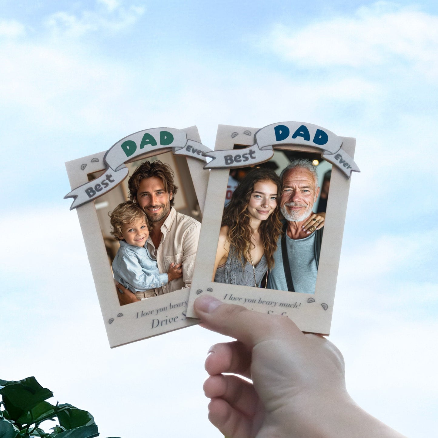 Custom Car Photo Visor Clip-Father's Day Gift