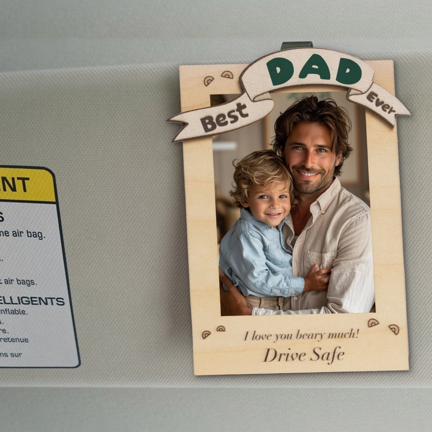 Custom Car Photo Visor Clip-Father's Day Gift