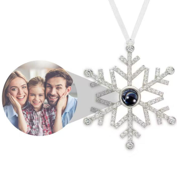 đ„Black Friday Sale 50 % RABATTđ„Personalisiertes Schneeblumen-Fotoornament