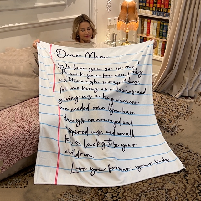 Personalized Love Letter Blanket