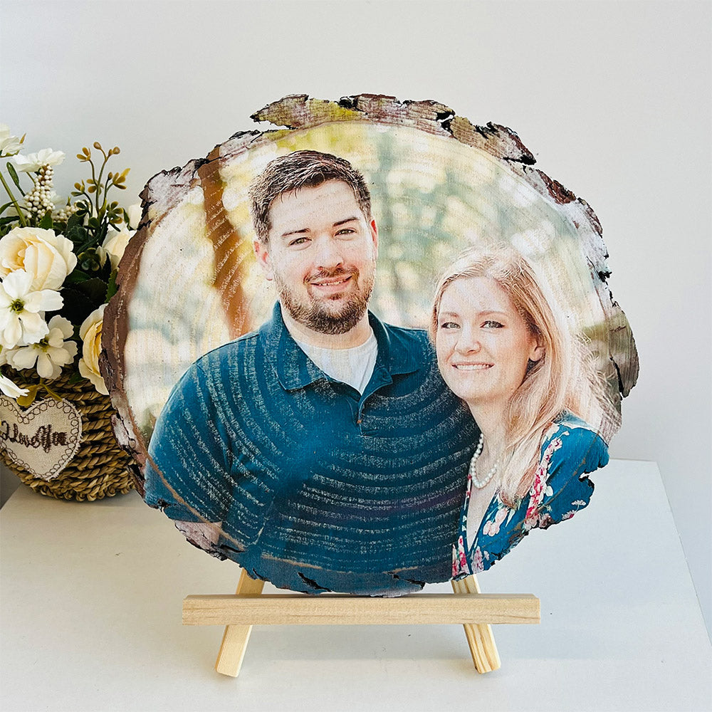50%OFF ⭐️Custom Photo on Wood Valentine's Day Anniversary Gift