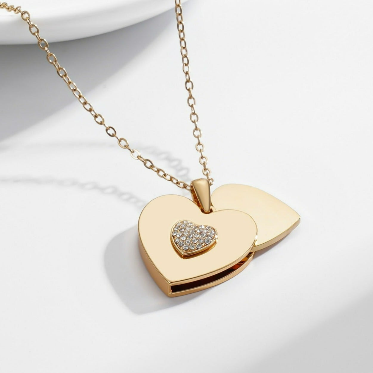 Personalisierte Herz-Buchstaben-Halskette