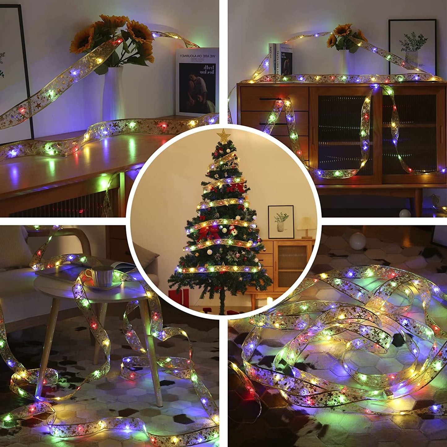 LED String Lights Christmas Tree Lights Satin