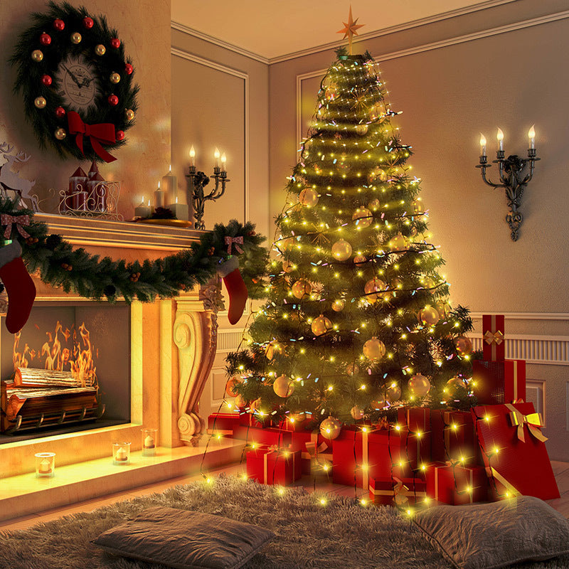 Christmas Tree Waterfall String Lights