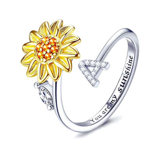 Sonnenblumen-Ring & Halsketten-Set