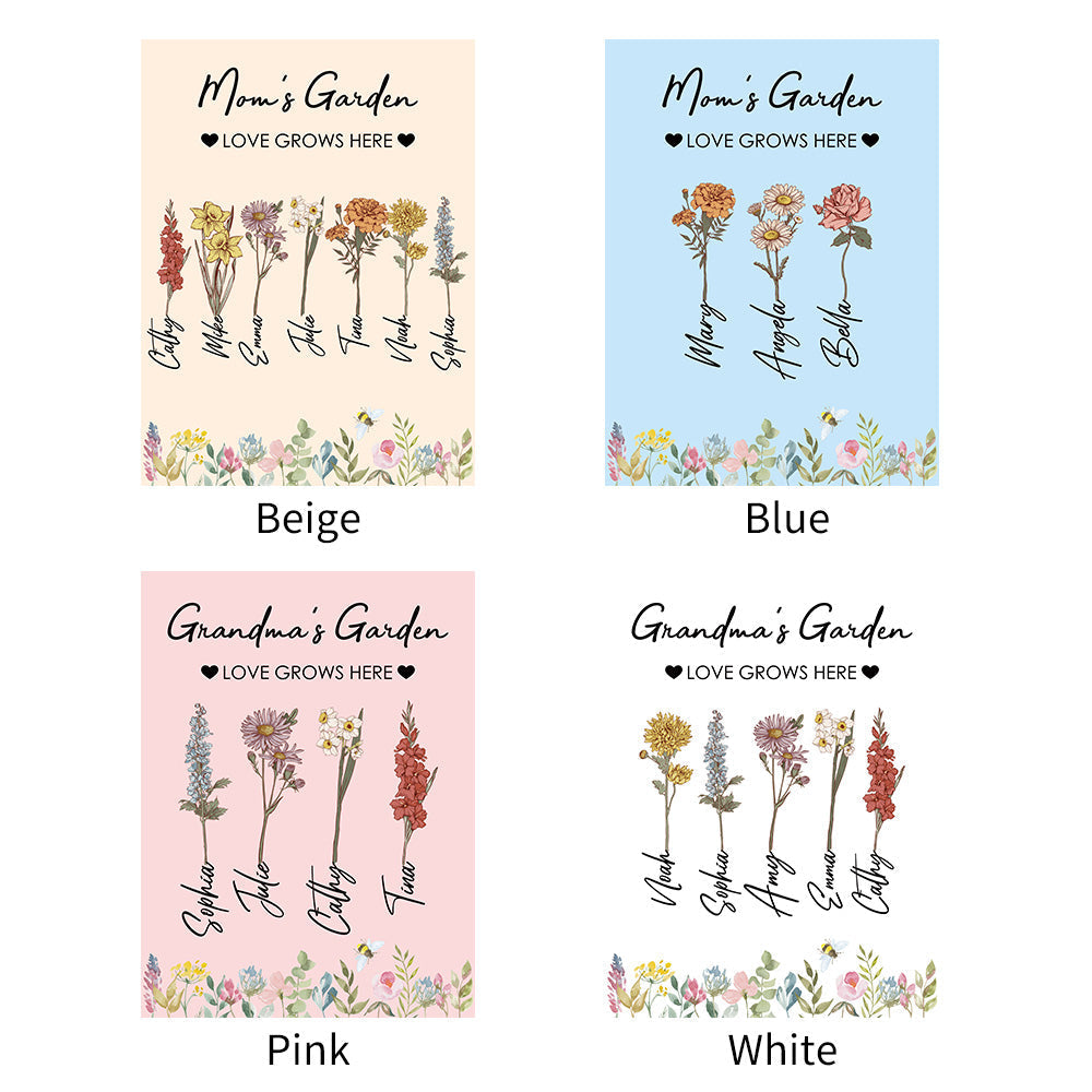 Le jardin de maman est sa couverture personnalisée pour enfants🌺