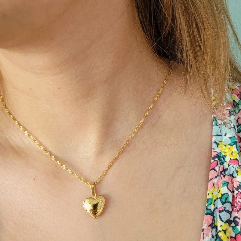 Heart Photo Necklace