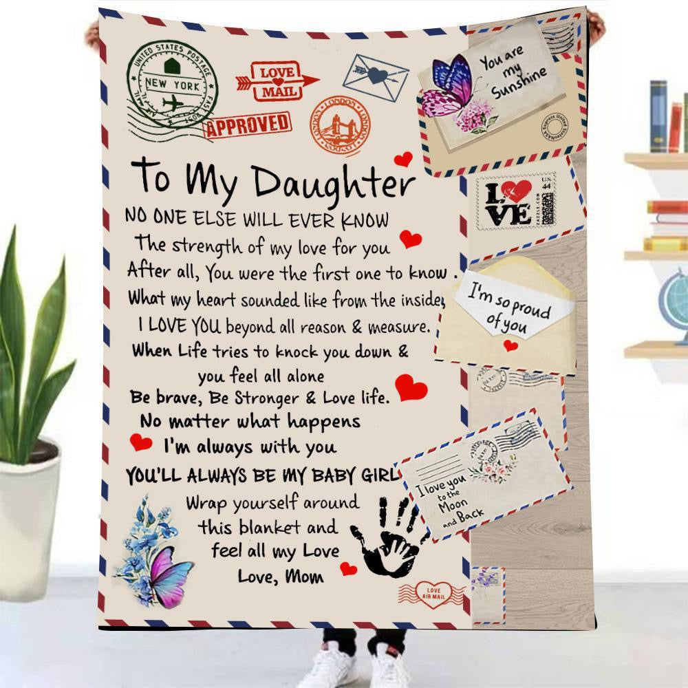 DAUGHTER from MOM | Crown | Premium Plush Blanket