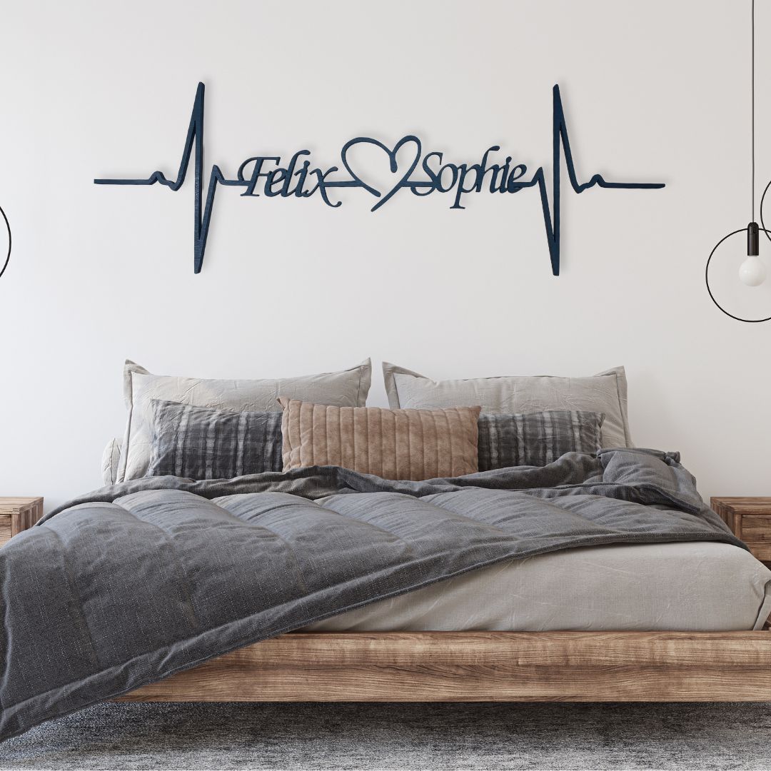 Signe en métal monogramme Infinity Couples
