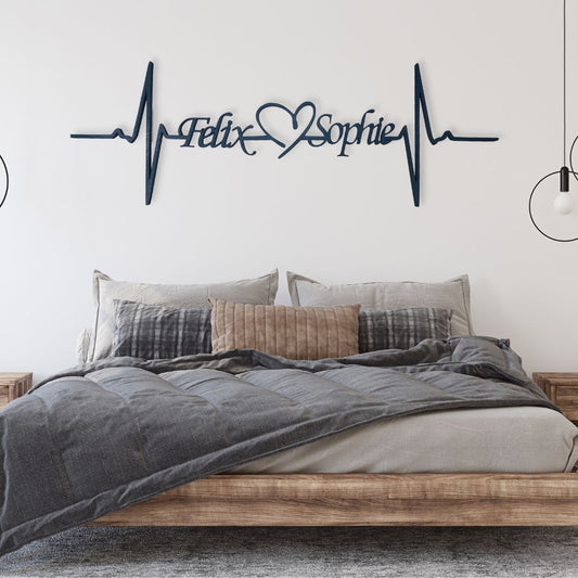 Signe en métal monogramme Infinity Couples