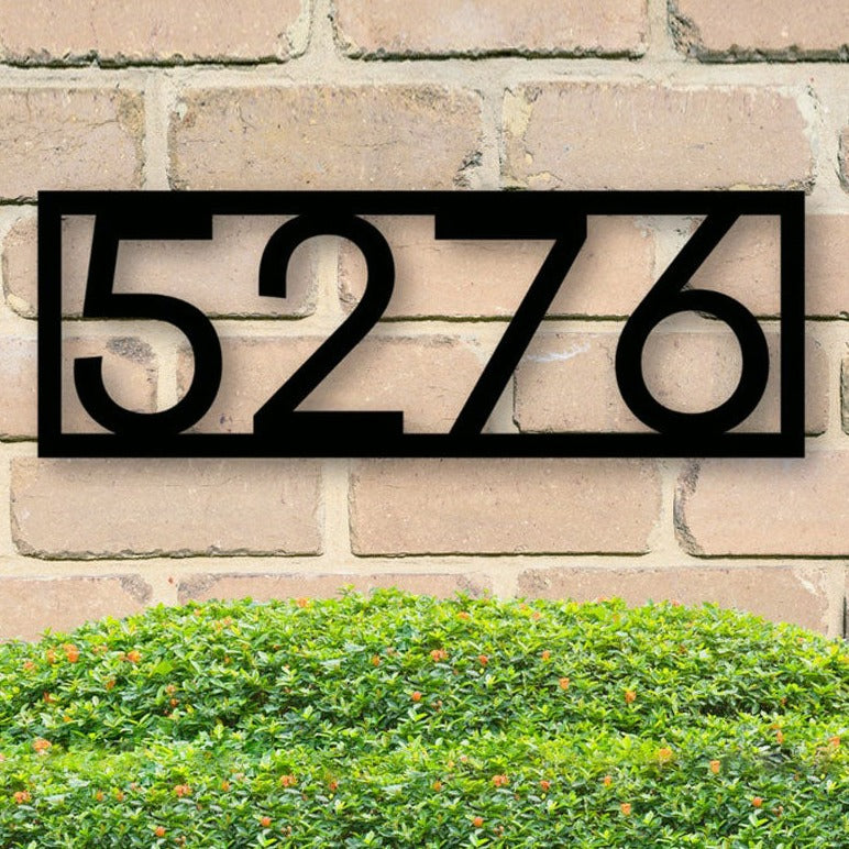 Metal House Numbers Sign #3