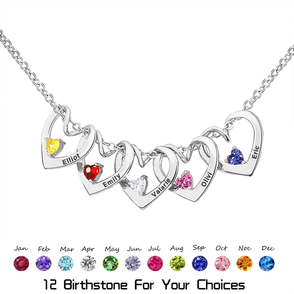 Heart of Love Birthstone Necklace