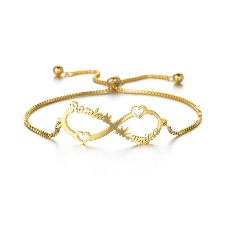 Personalisierte Infinity Armband Halskette