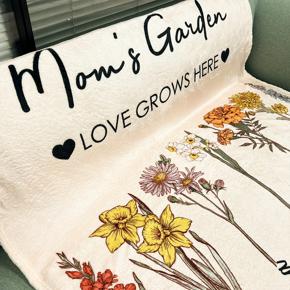 Le jardin de maman est sa couverture personnalisée pour enfants🌺