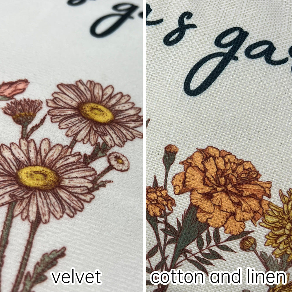 Mama's Garden is Her Children Coussin d'oreiller personnalisé