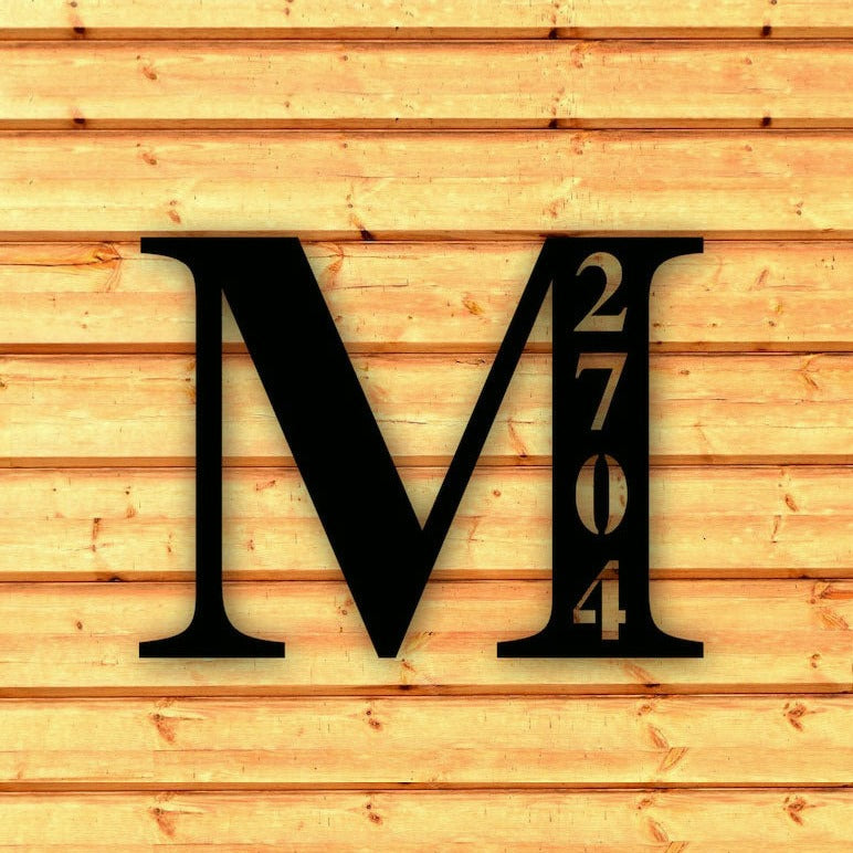Signe en métal monogramme Infinity Couples
