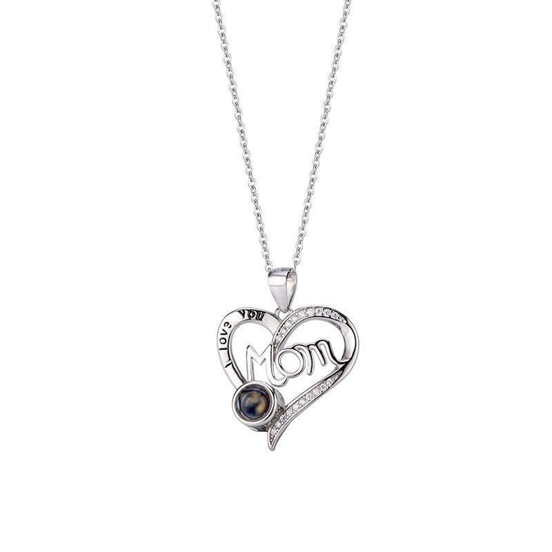 Collier Love Projection Heart Mom ❤️