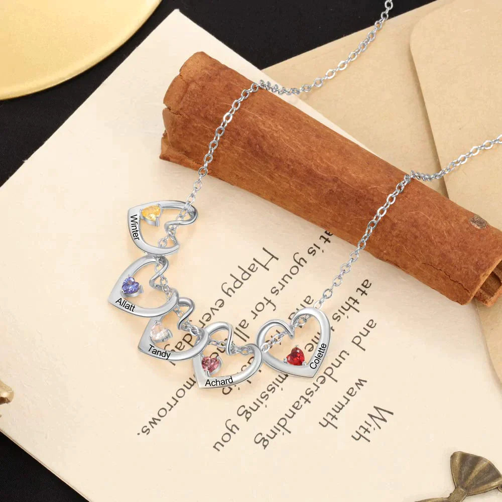 Heart of Love Birthstone Necklace