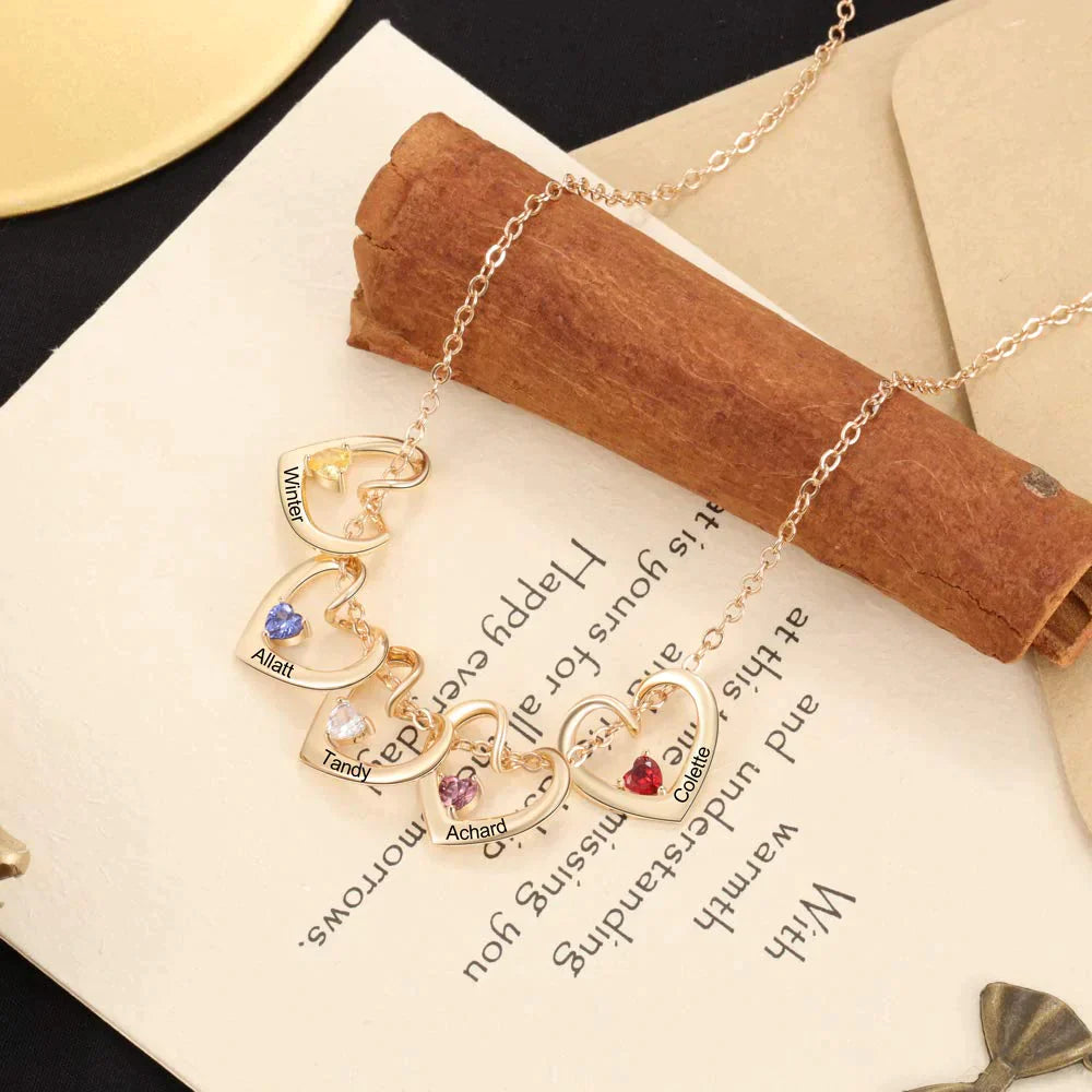 Heart of Love Birthstone Necklace