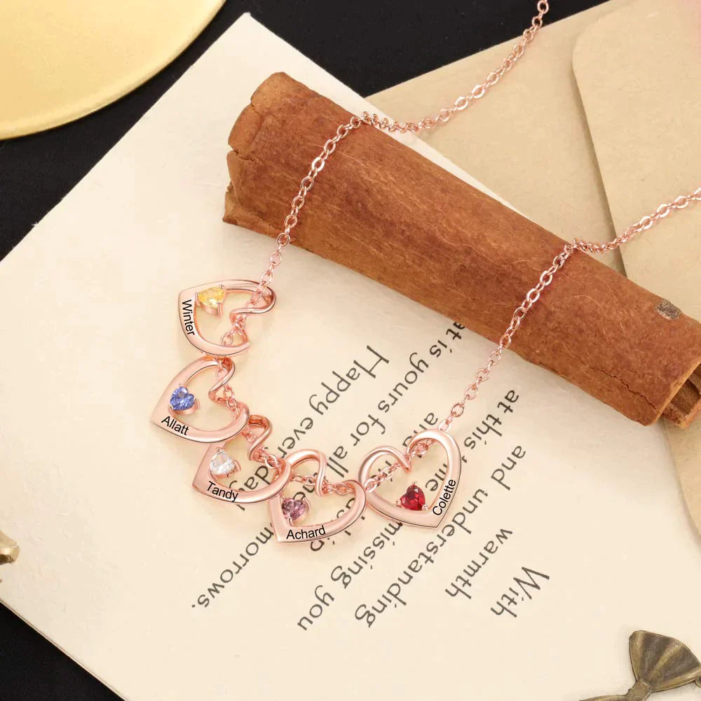 Heart of Love Birthstone Necklace