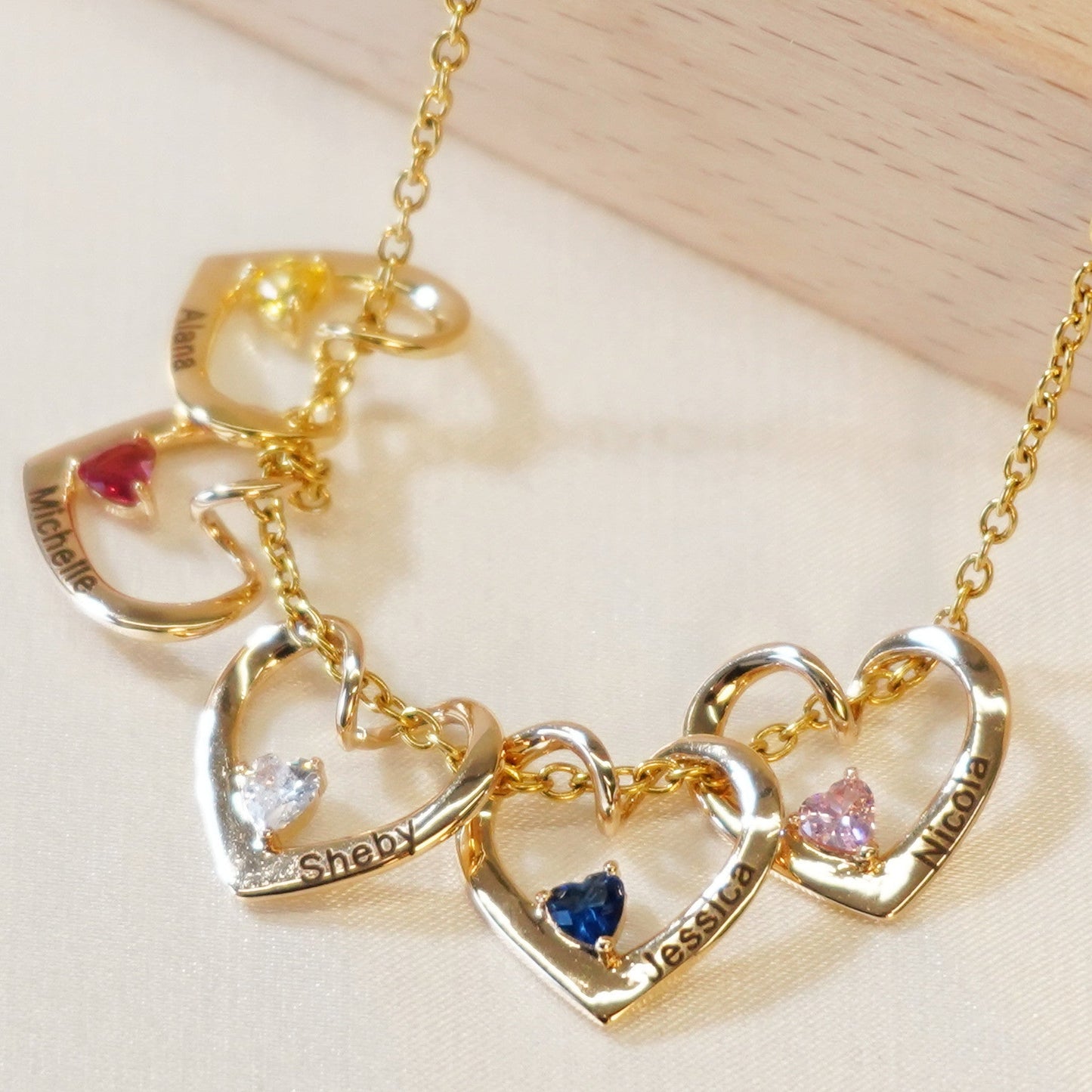 Heart of Love Birthstone Necklace