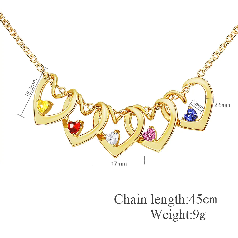 Heart of Love Birthstone Necklace