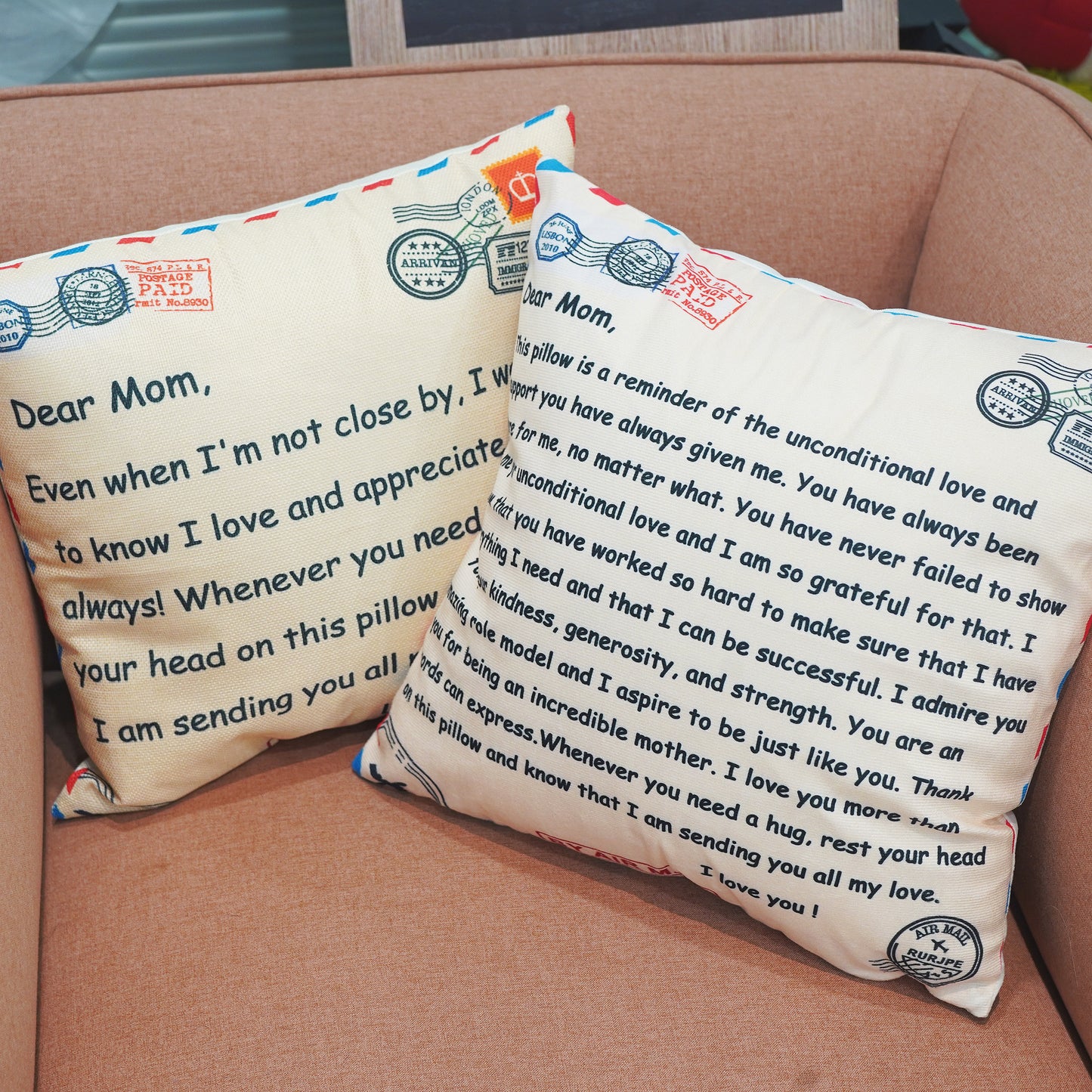 Mama's Garden is Her Children Coussin d'oreiller personnalisé