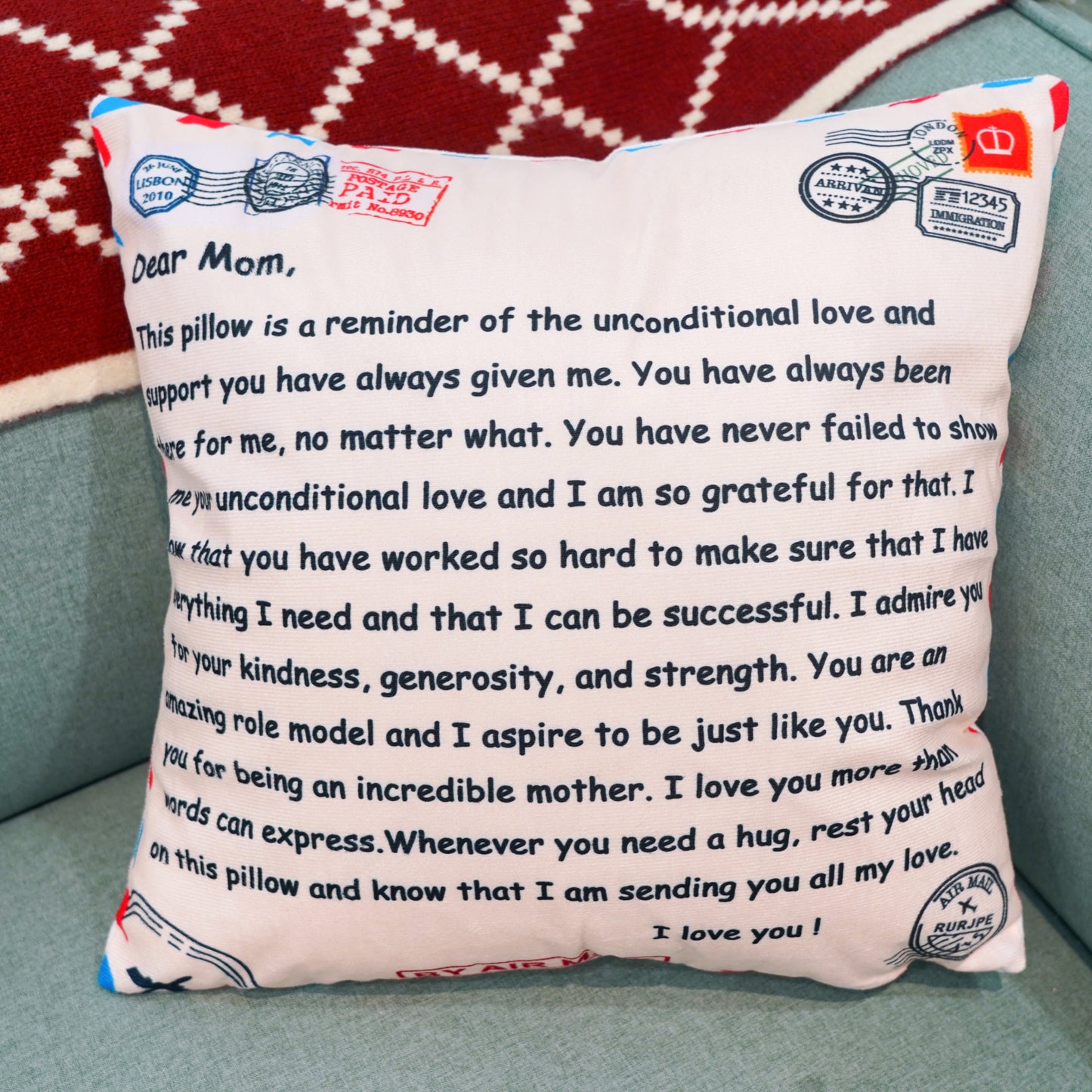 Mama's Garden is Her Children Coussin d'oreiller personnalisé