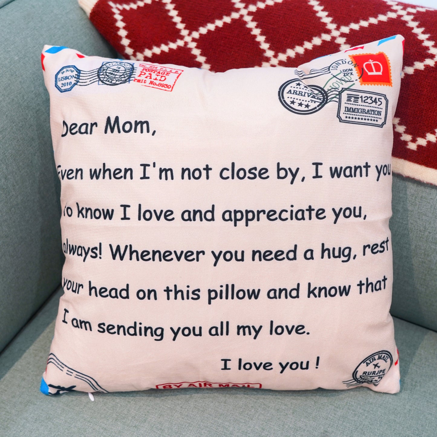 Mama's Garden is Her Children Coussin d'oreiller personnalisé