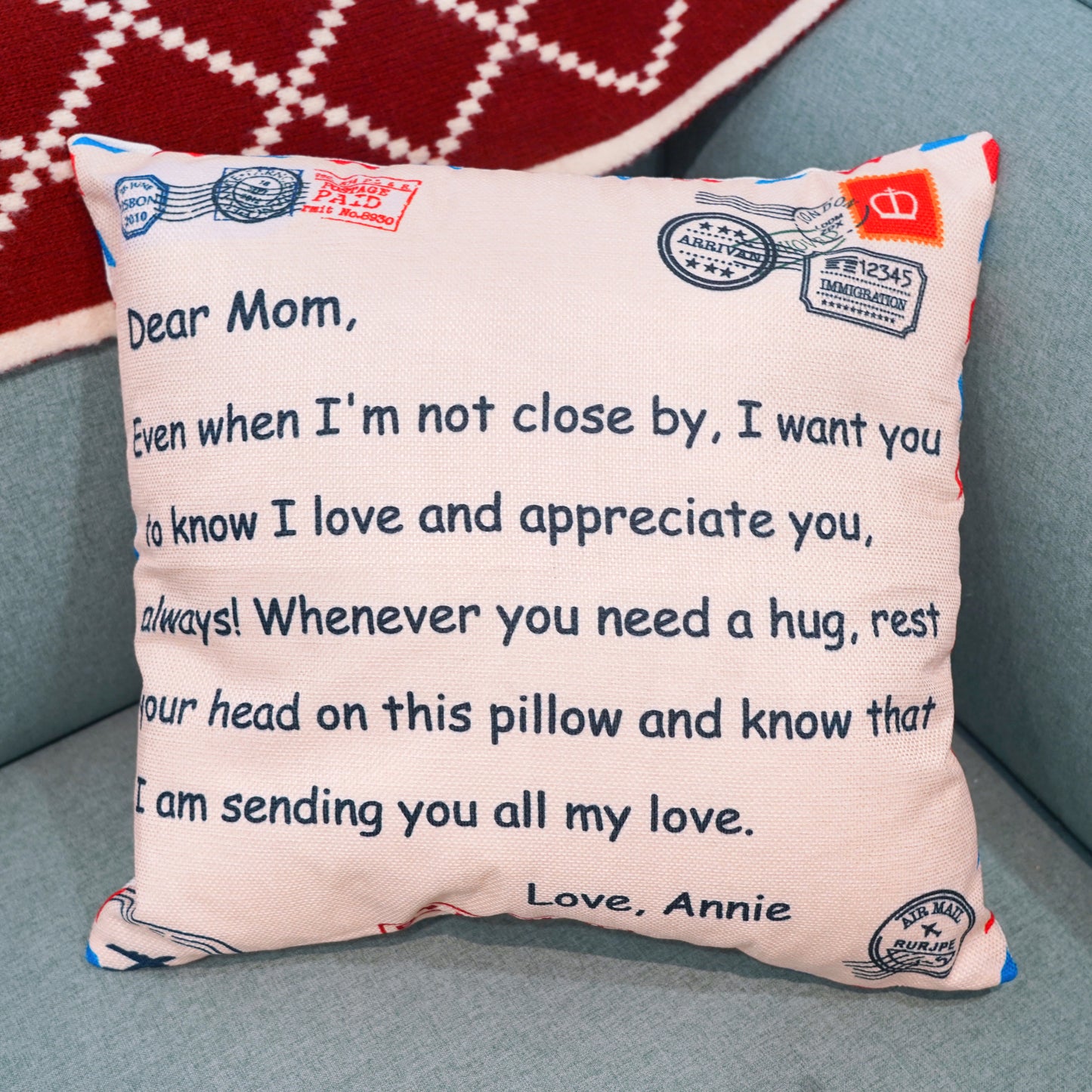 Mama's Garden is Her Children Coussin d'oreiller personnalisé