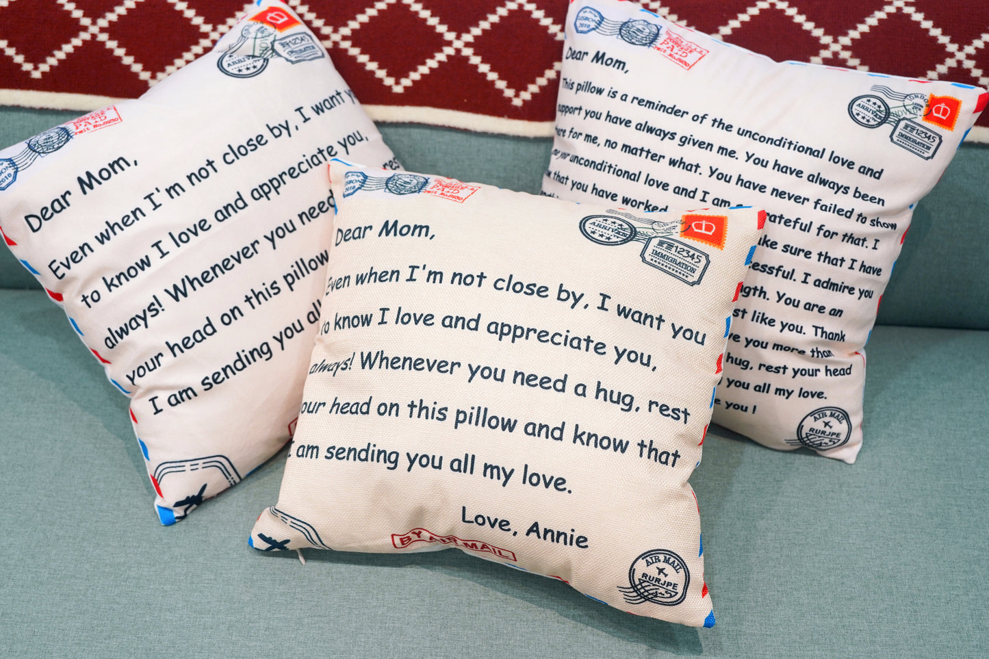 Mama's Garden is Her Children Coussin d'oreiller personnalisé