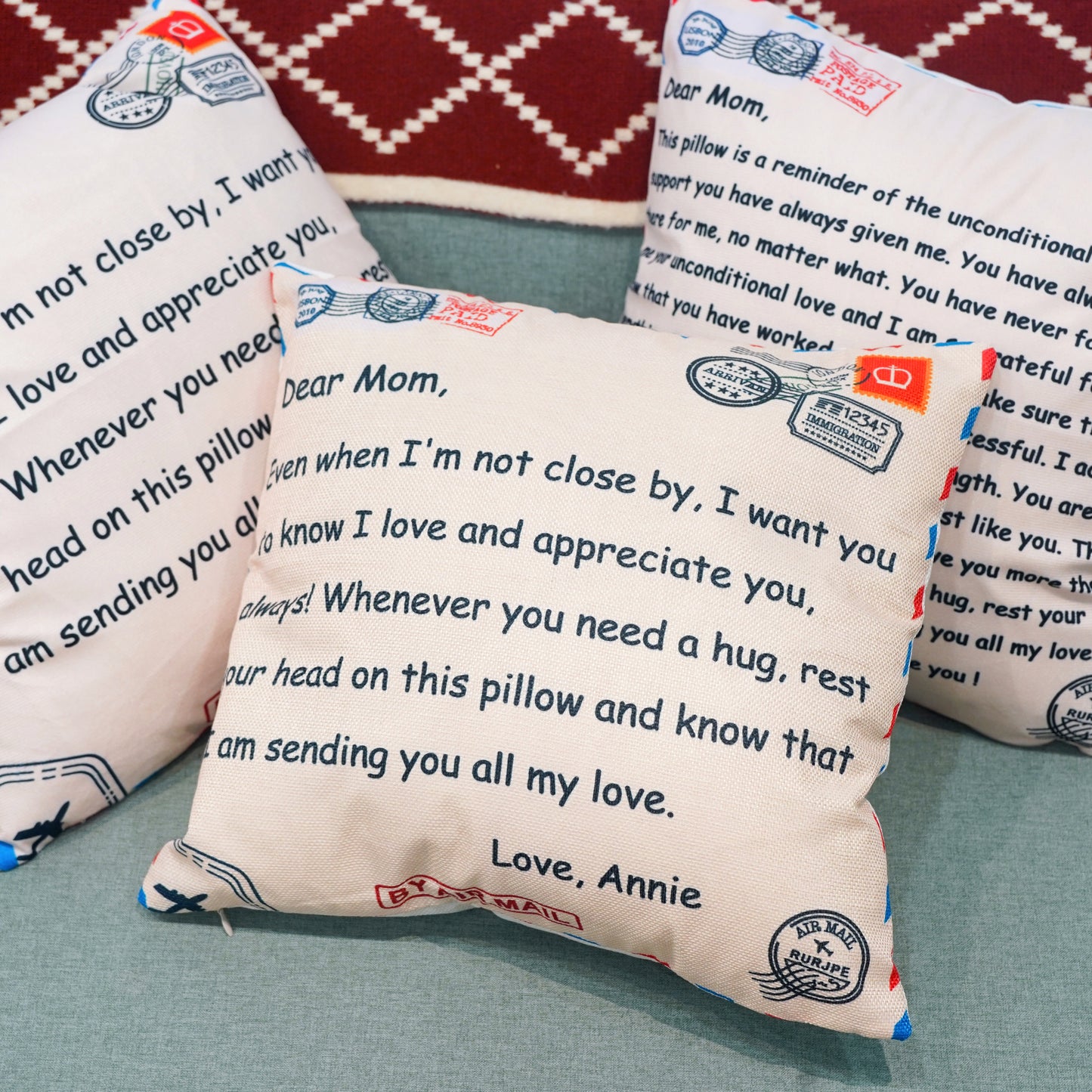 Mama's Garden is Her Children Coussin d'oreiller personnalisé