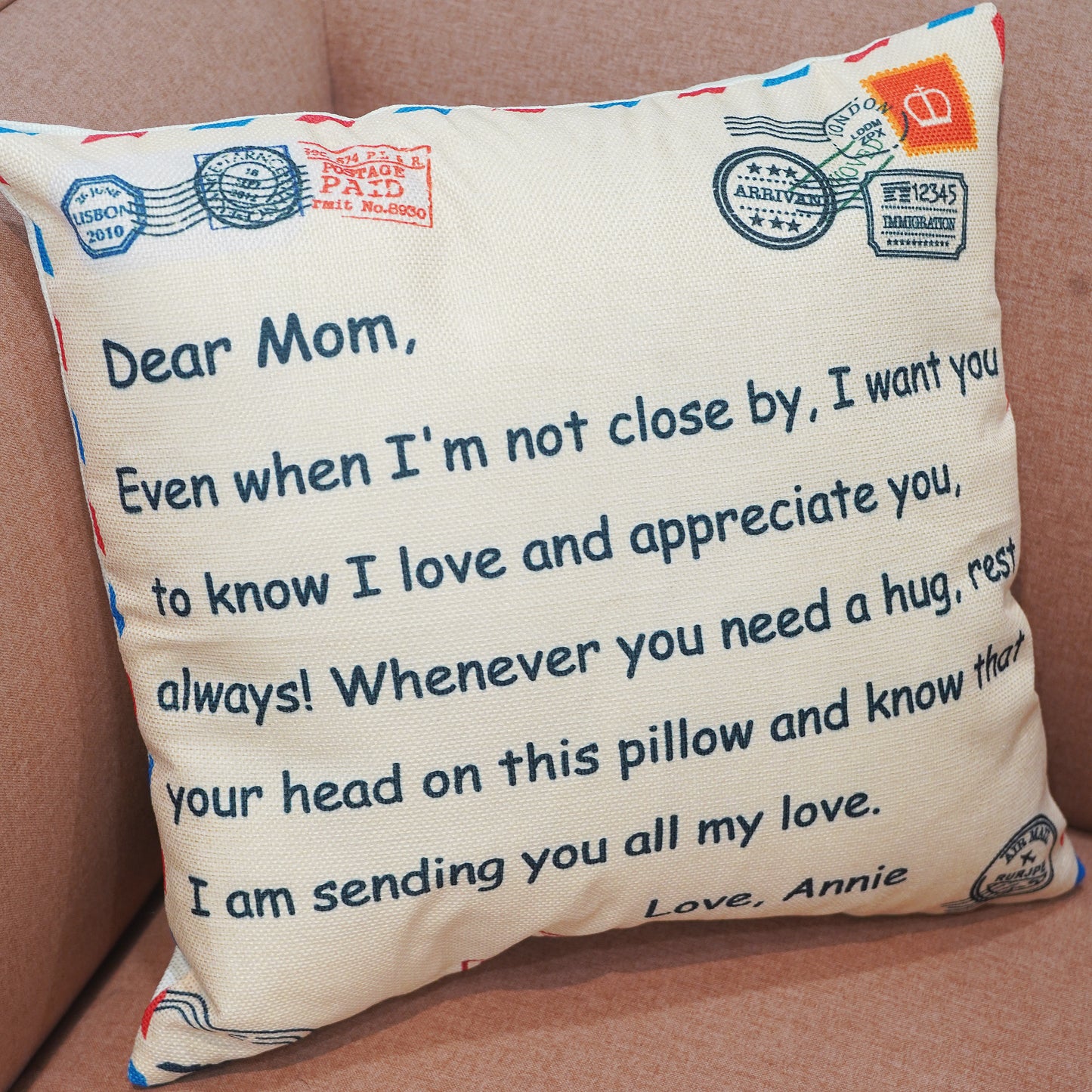 Mama's Garden is Her Children Coussin d'oreiller personnalisé