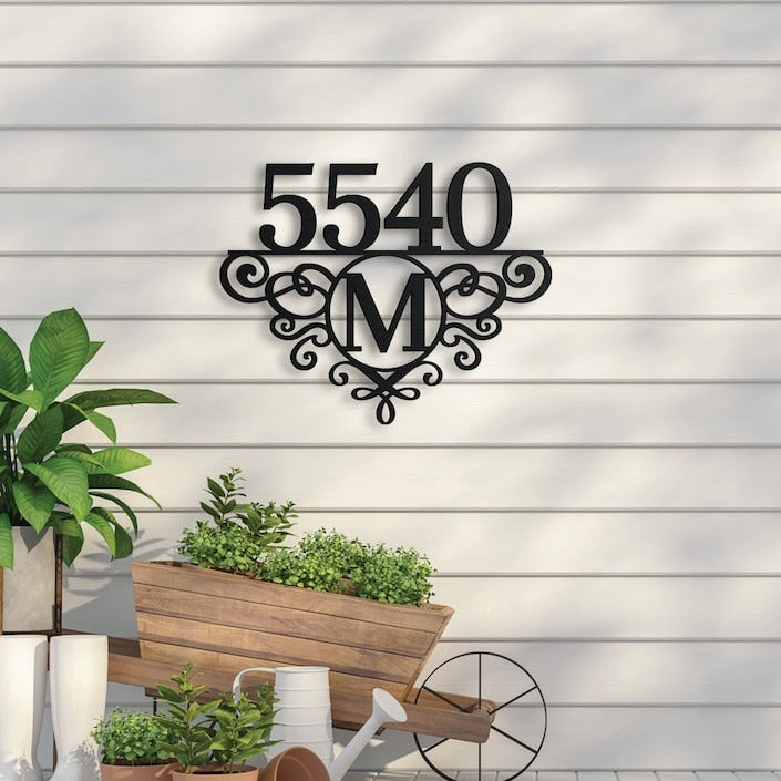 Signe en métal monogramme Infinity Couples